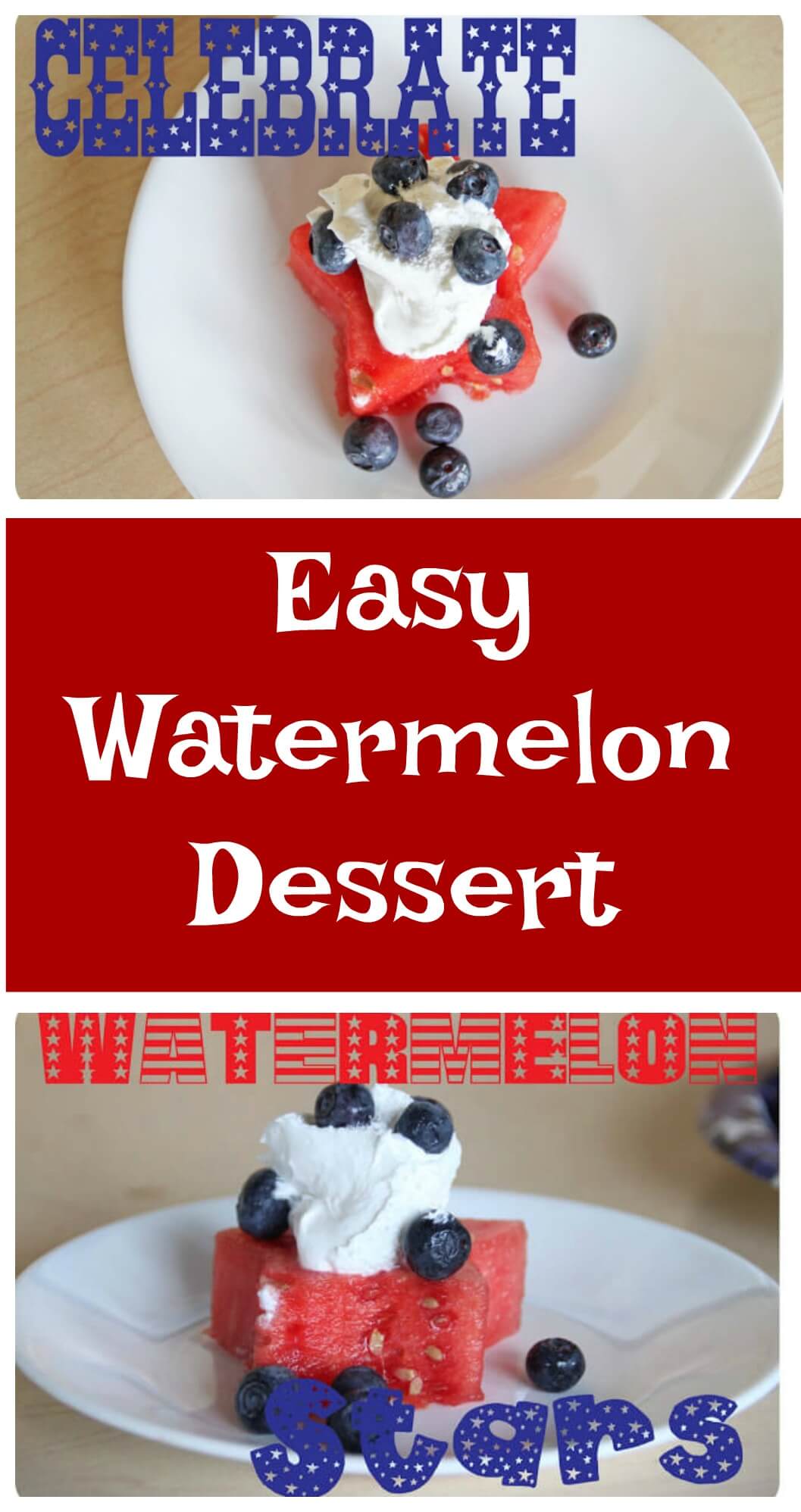 Easy Watermelon Dessert Stars from Life Sew Savory