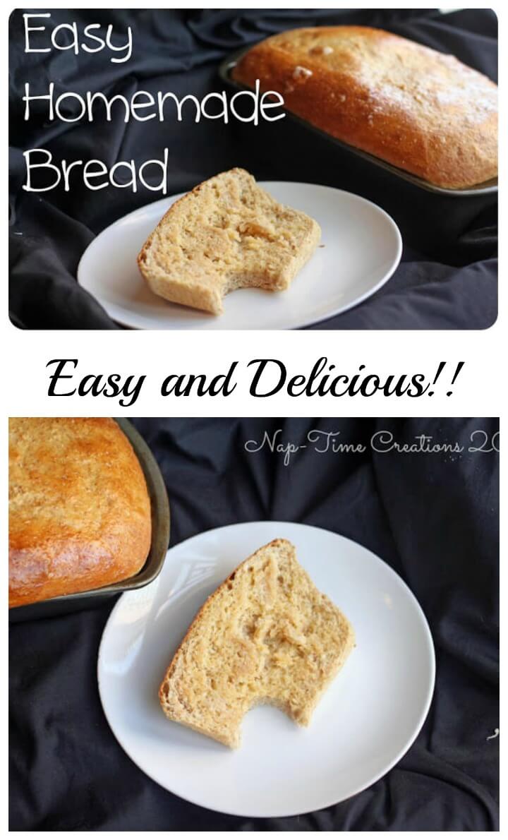 easy homemade bread from Nap-Time Creations