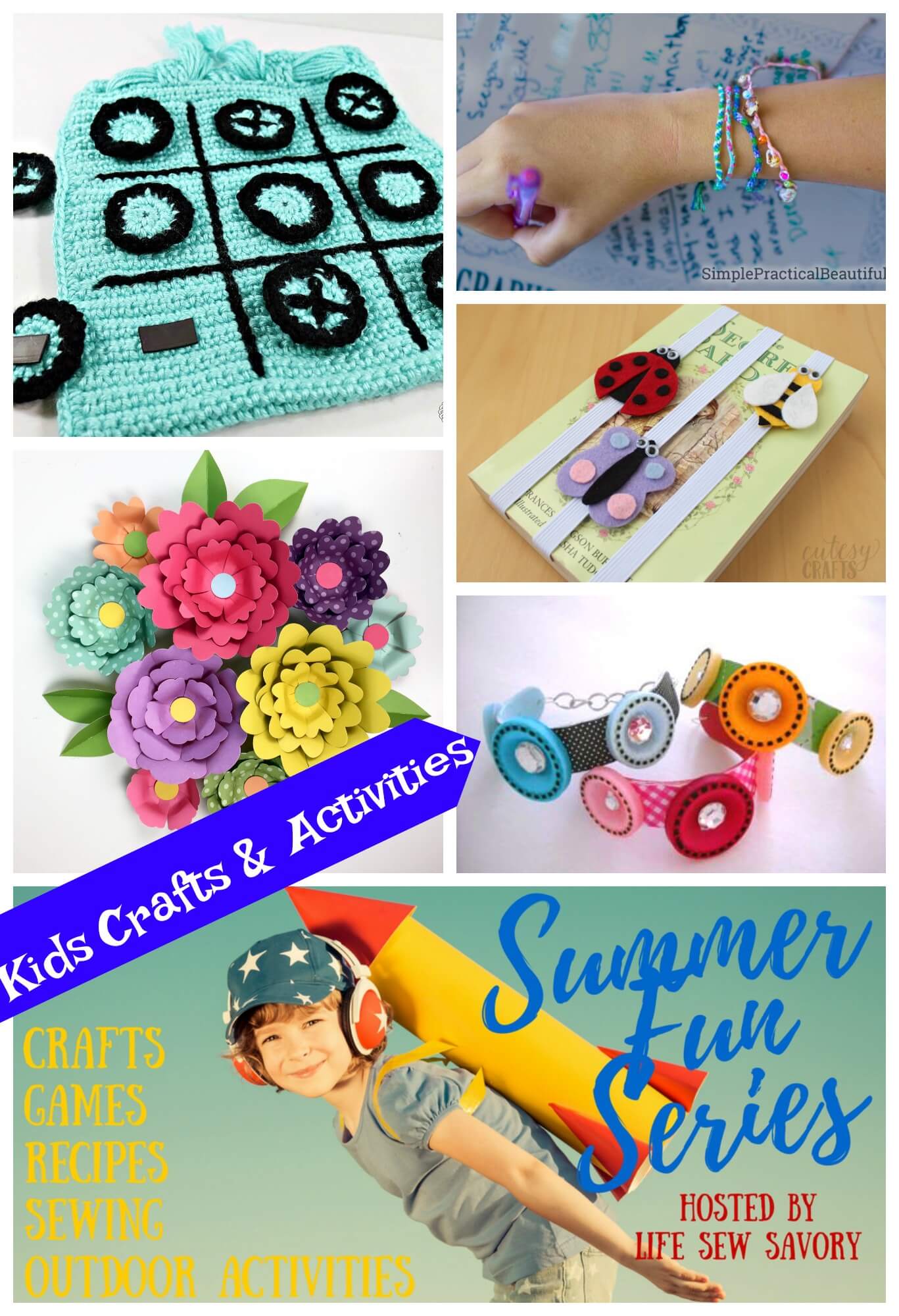 kids crafts and activities from Life Sew Savory Summer fun series