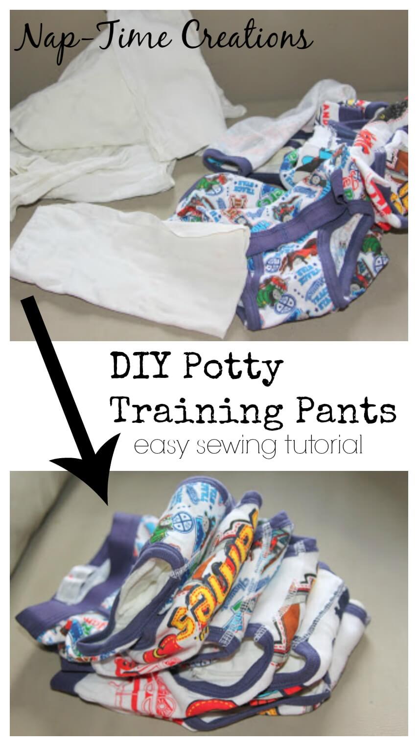 Make your own training pants and easy DIY sewing project from Life Sew Savory