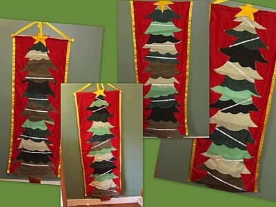 Christmas Tree In Chart Paper