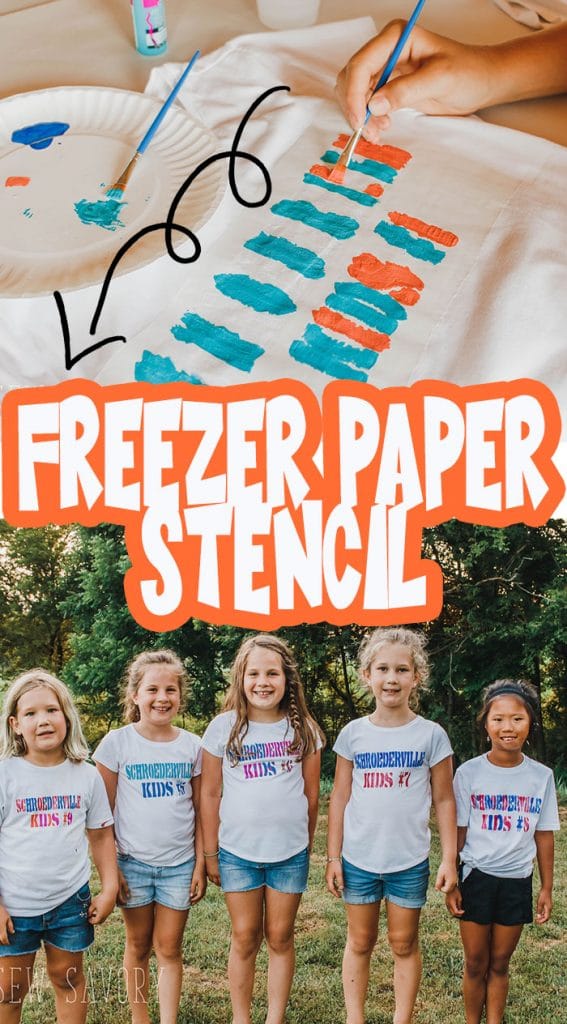 how to freezer paper stencil