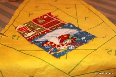 how to make a paper piecing tree skirt