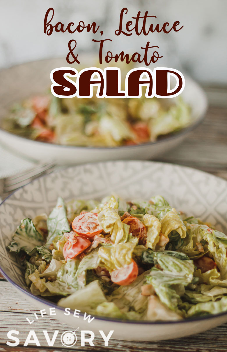 Learn how to make a delicious BLT Salad. Bacon, Lettuce and Tomato make a tasty salad combo. Make this easy salad to go with any summer meal.