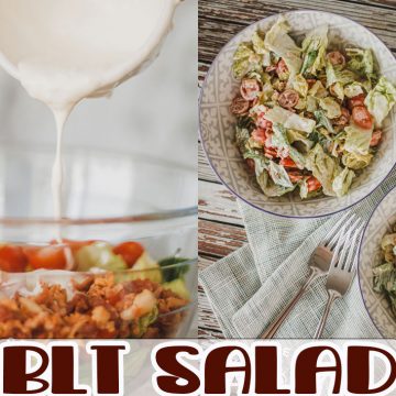 BLT salad recipe from Life Sew Savory
