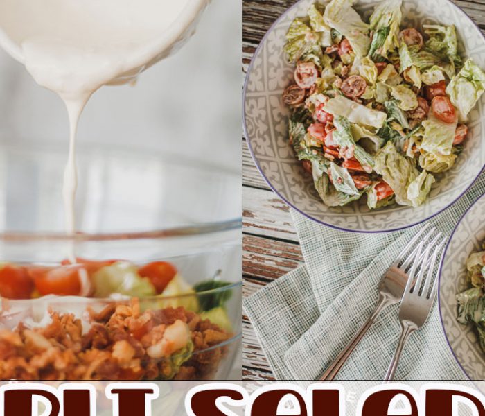 BLT salad recipe from Life Sew Savory