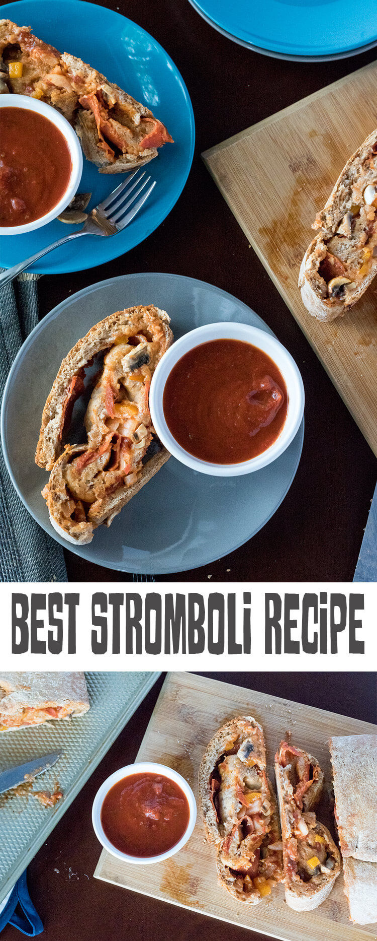 Easy Stromboli recipe for delicious Italian dinner from Life Sew Savory