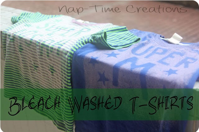 bleached t-shirts easy project from Life Sew Savory