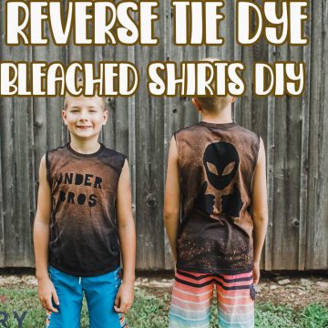 Reverse dye bleached shirts DIY