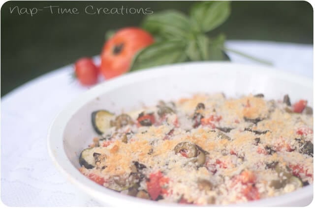 zucchini and feta veggie bake
