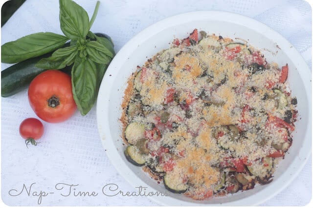 zucchini and feta veggie bake