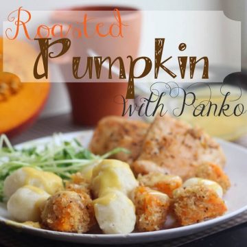 roasted pumpkin with panko