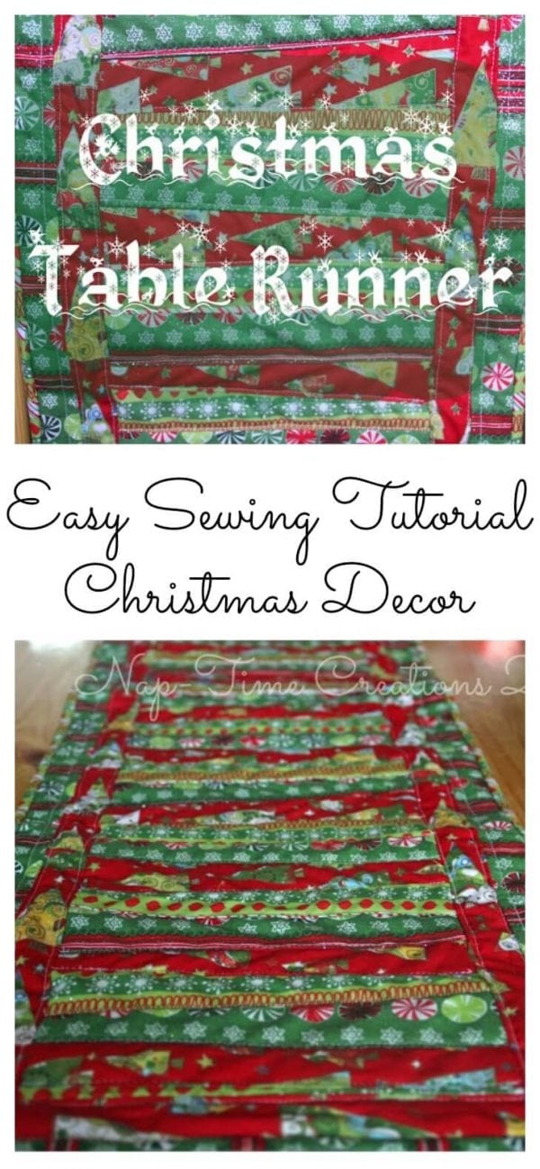 Christmas Table Runner Sewing Tutorial - Life Sew Savory