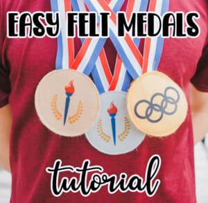 DIY felt olympic medals
