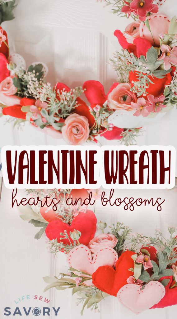 diy valentines wreath crafting tutorial