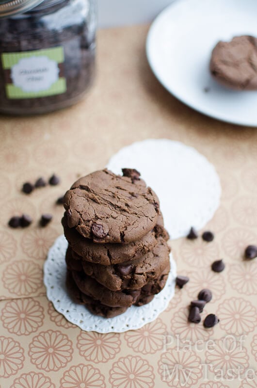 chocolate chip cookies with double chocolate