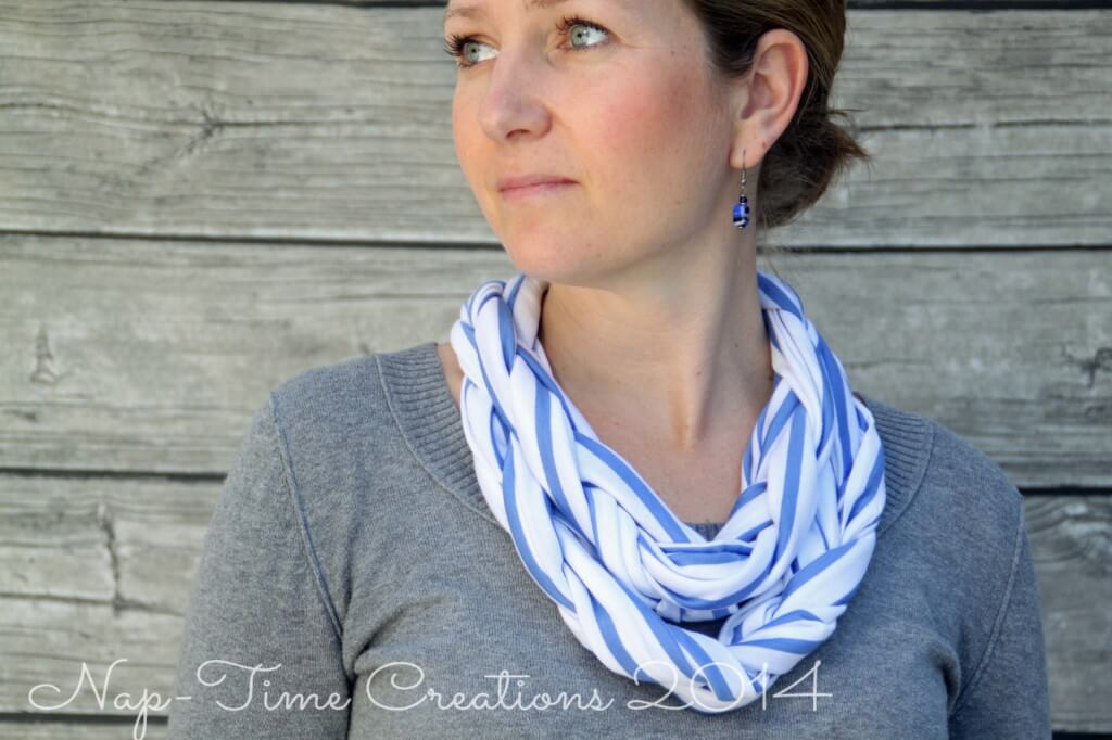 braided cowl sewing tutorial for beginners