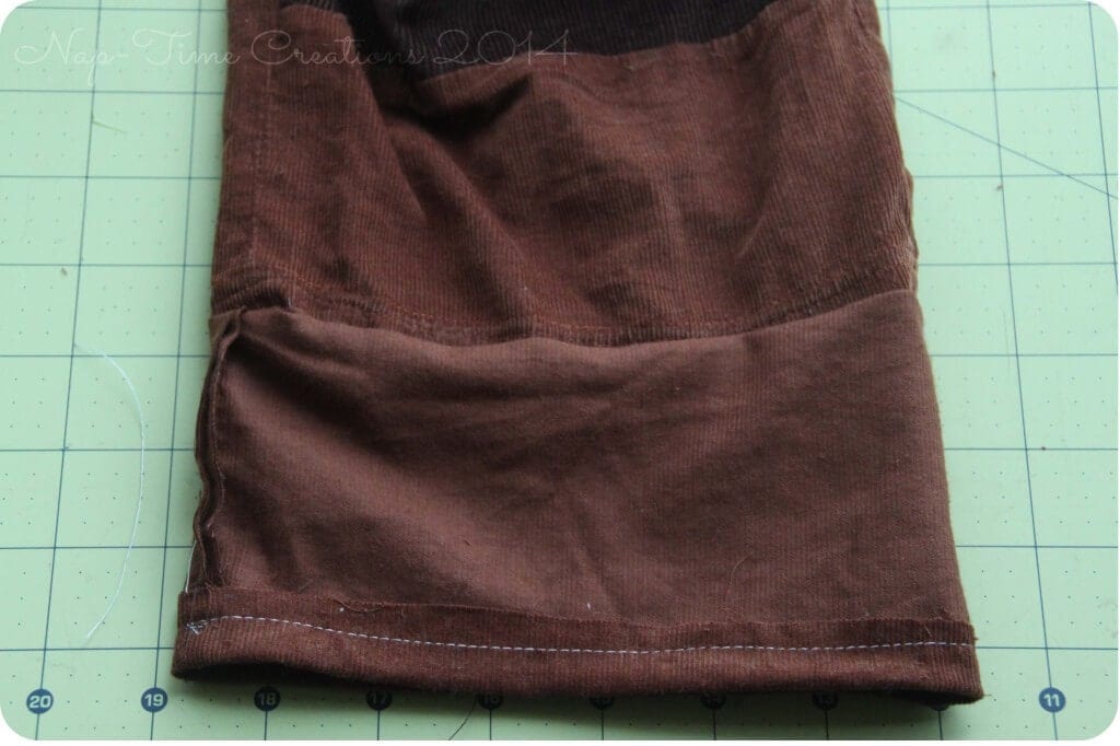 adding a cuff to pants