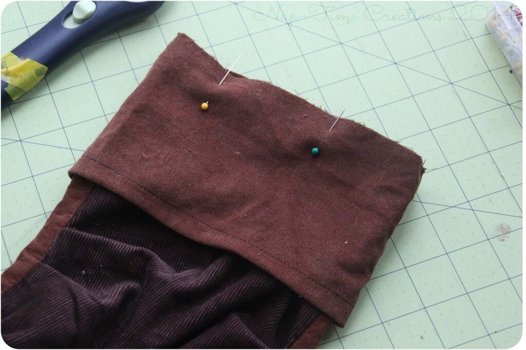 adding a cuff to pants