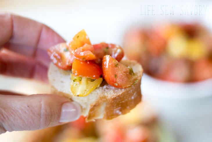 Tomato basil bruschetta recipe