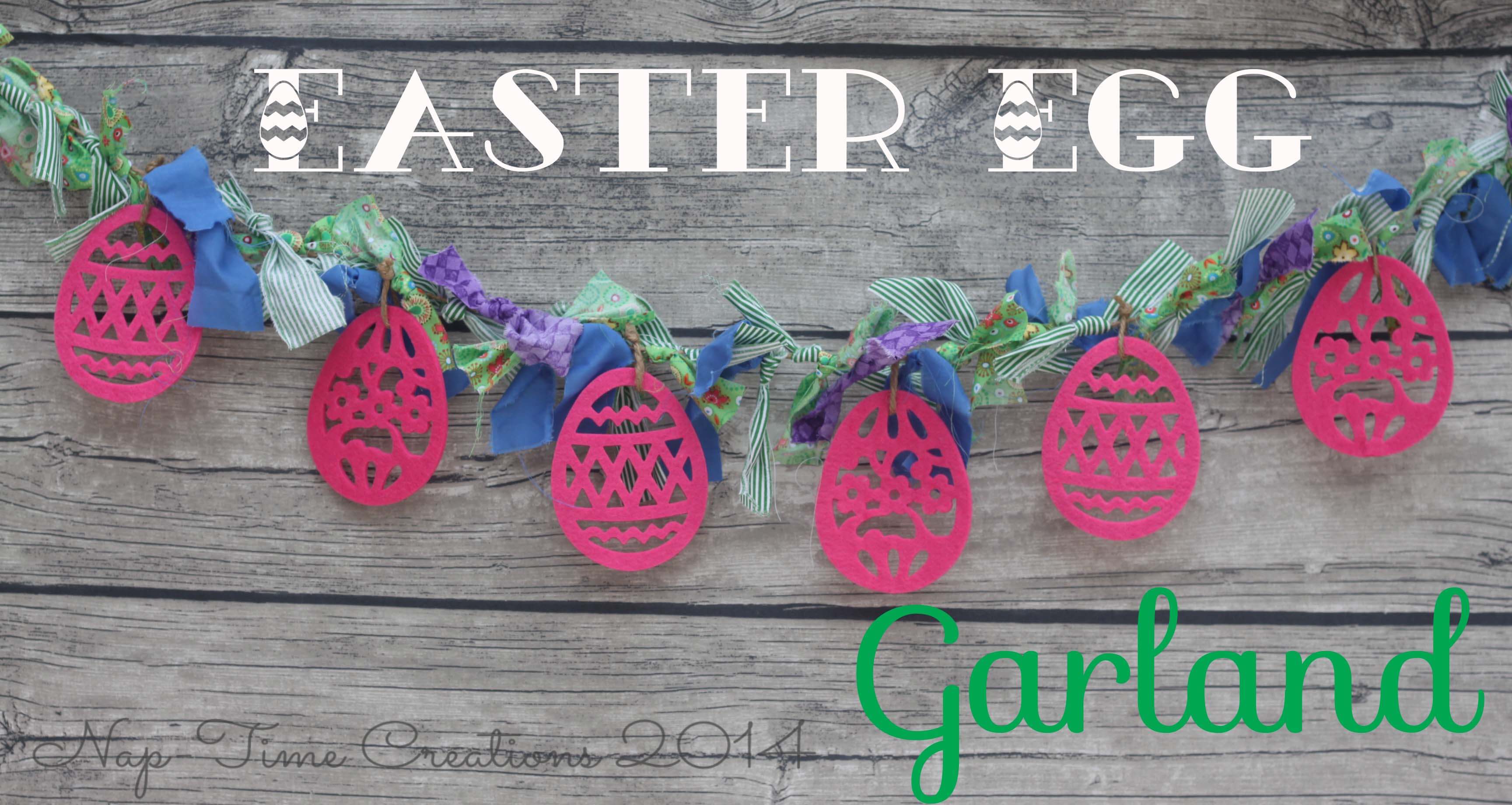 Easter egg garland