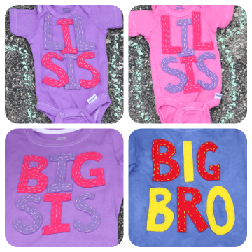 felt sibling shirts