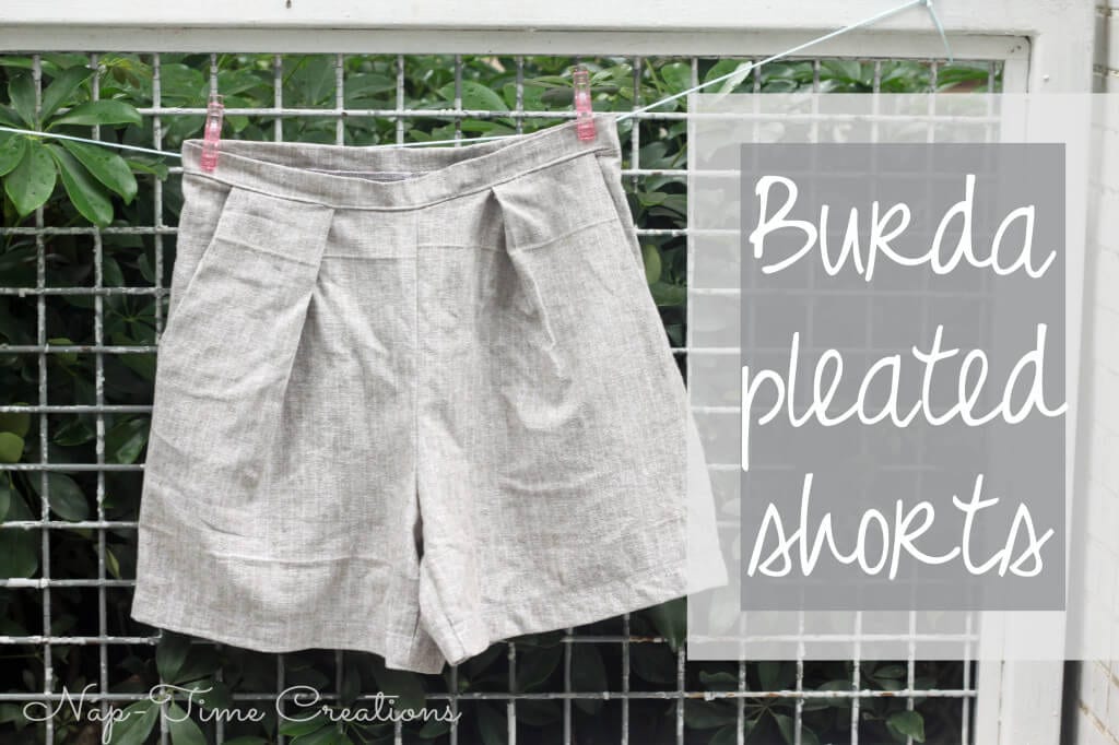 pleated shorts pattern