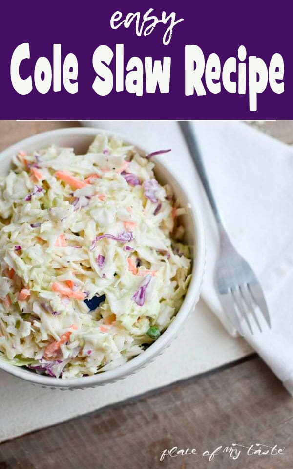easy cole slaw recipe from Life Sew Savory