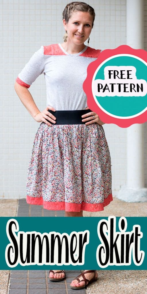 summer skirt sewing tutorial