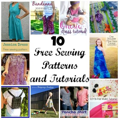 10 Free Sewing Patterns and Tutorials - Life Sew Savory