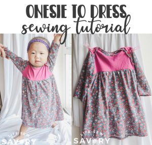 how to sew a skirt on a onesie