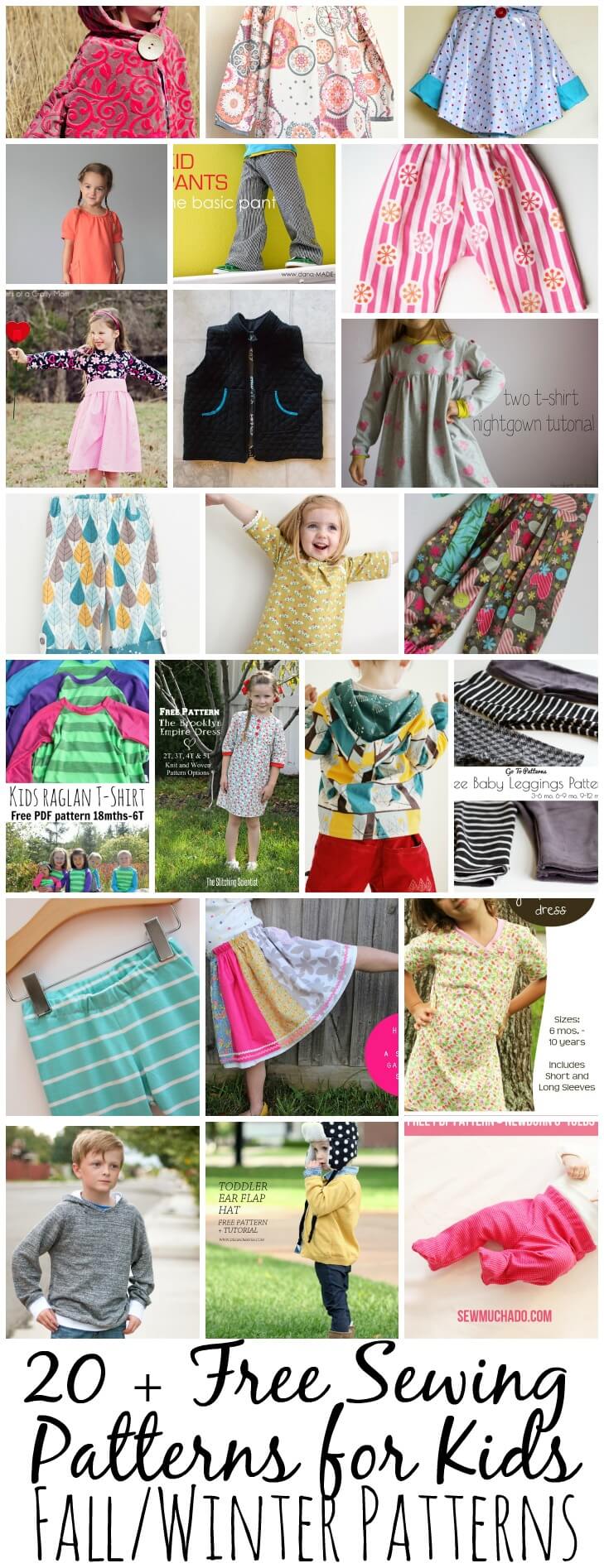 Free Sewing Patterns For Kids