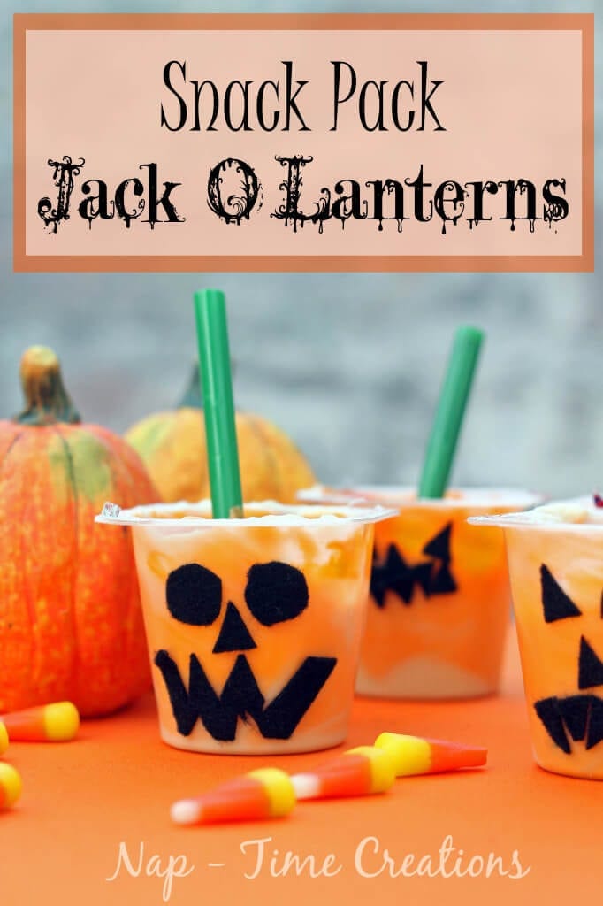 Snack Pack Jack O Lantern #SnackPackMixins #CollectiveBias