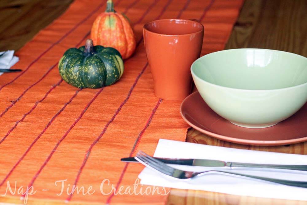 fall table runner sewing tutorial
