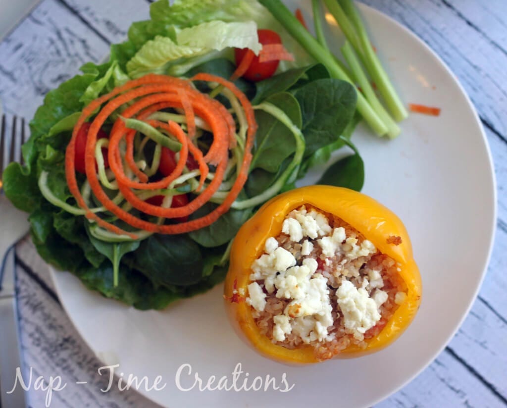 sausage and feta stuffed peppers