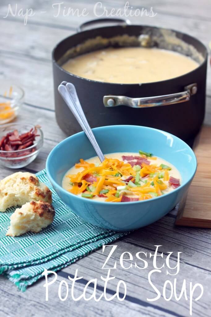 Potato Soup Recipe #SeasonedGreetings #CollectiveBias Add a hint of zing to this amazing potato soup recipe for a flavor that will warm your bones on cold days!
