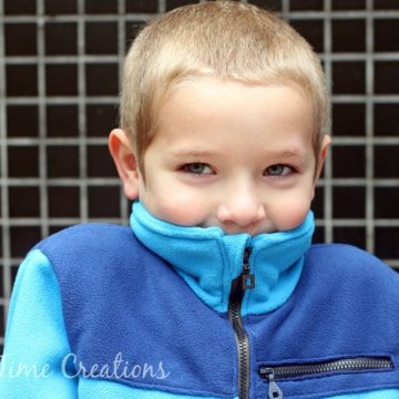 Fleece coat sewing pattern on Nap-Time Creations sewing patterns for kids by peek a boo patterns