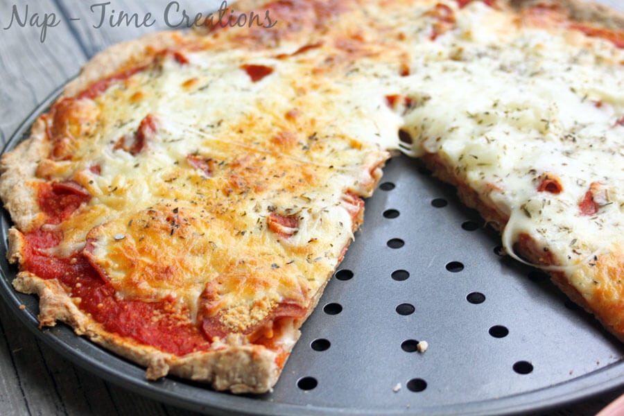 Whole Wheat Pizza Crust easy and quick recipe
