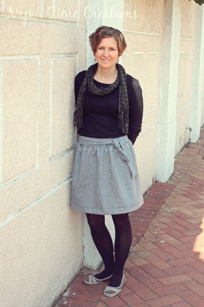 wool skirt pattern and tutorial. Great to wear for winter. Found on Nap-Time Creations.com