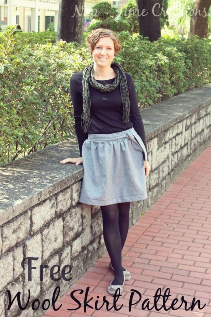 wool skirt pattern and tutorial. Great to wear for winter. Found on Nap-Time Creations.com