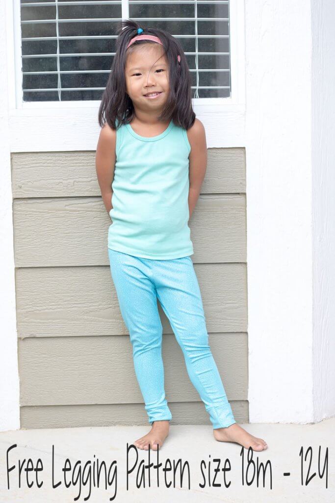 free classic legging pattern for girls sewing pattern and tutorial from Life Sew Savory