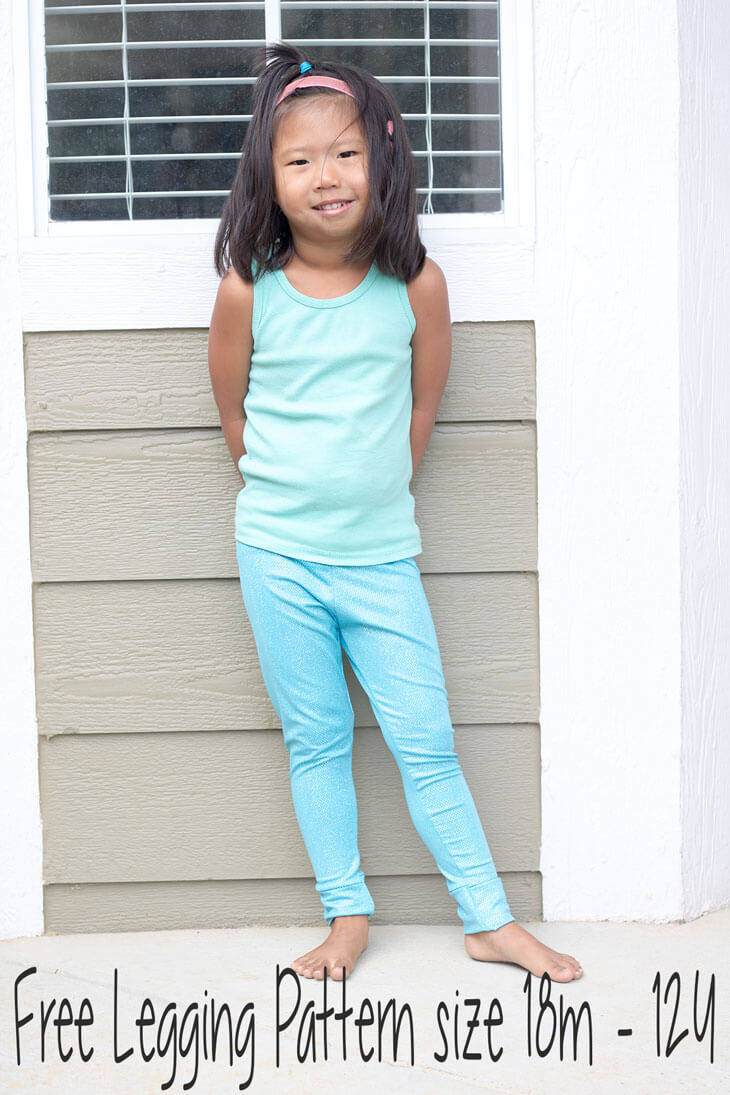 Free Classic Legging Pattern for Girls 18 mths12 years Life Sew Savory