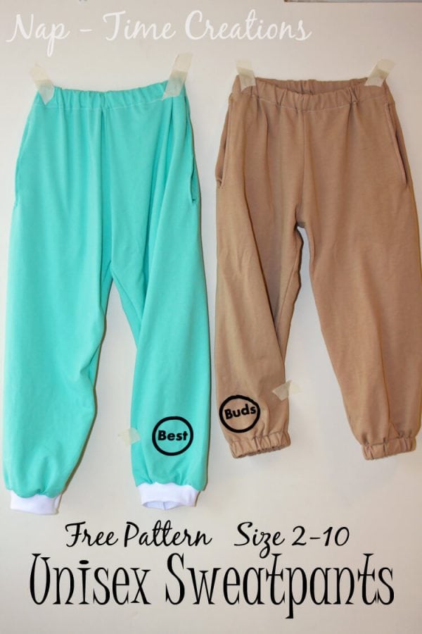 mens sweatpants pattern free