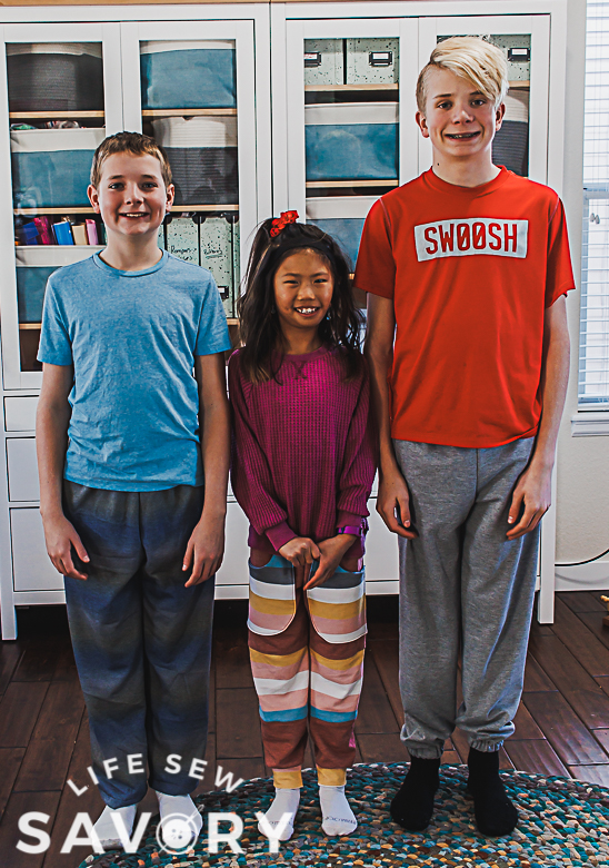 sweatpants sewing pattern free for kids
