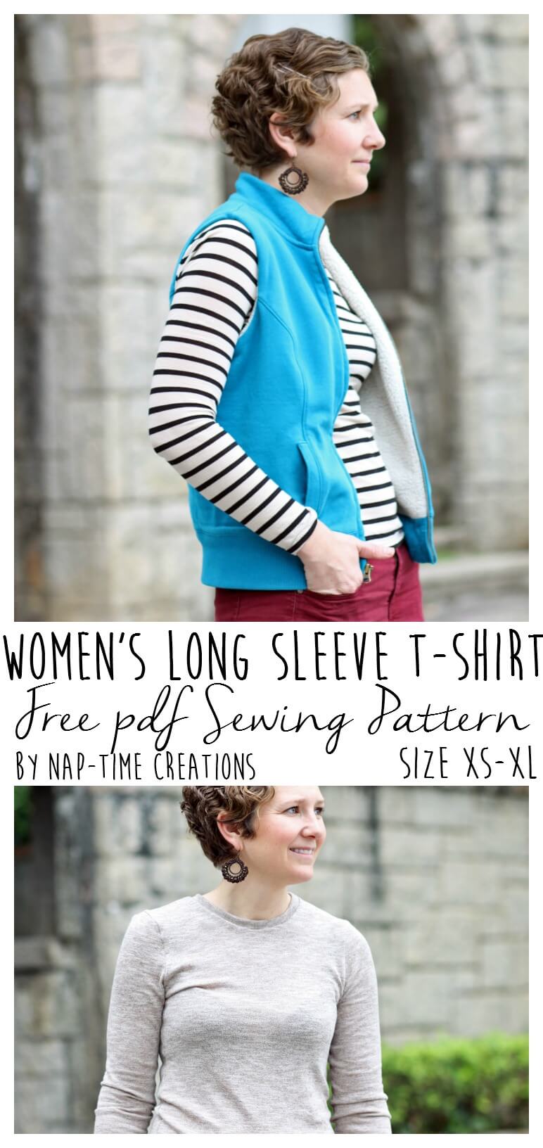 Womens Long Sleeve T shirt Pattern FREE Life Sew Savory