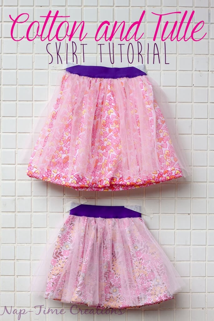 Cotton and Tulle Skirt Tutorial from Nap-Time Creations