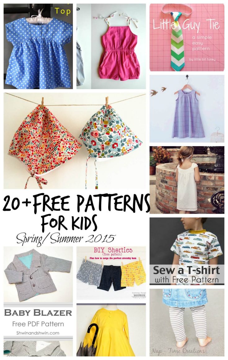 Free Sewing patterns for Kids Spring/Summer 2015 - Life Sew Savory