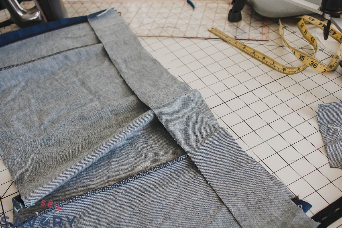 Adjustable Waistband Tutorial with button elastic Life Sew Savory