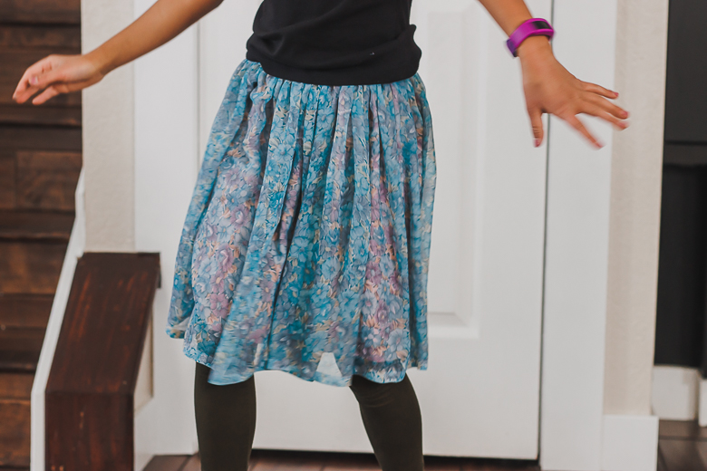 two layer skirt tutorial