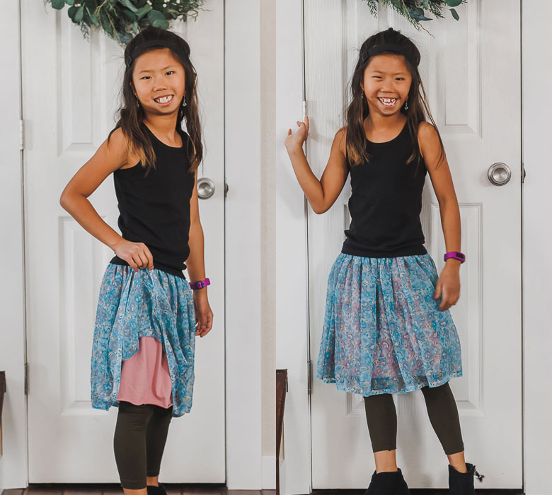 cotton and tulle skirt tutorial